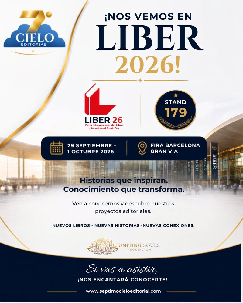 Cartel de Séptimo Cielo Editorial en Liber 2026